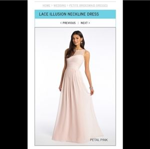 Blush pink bridesmaid's dress